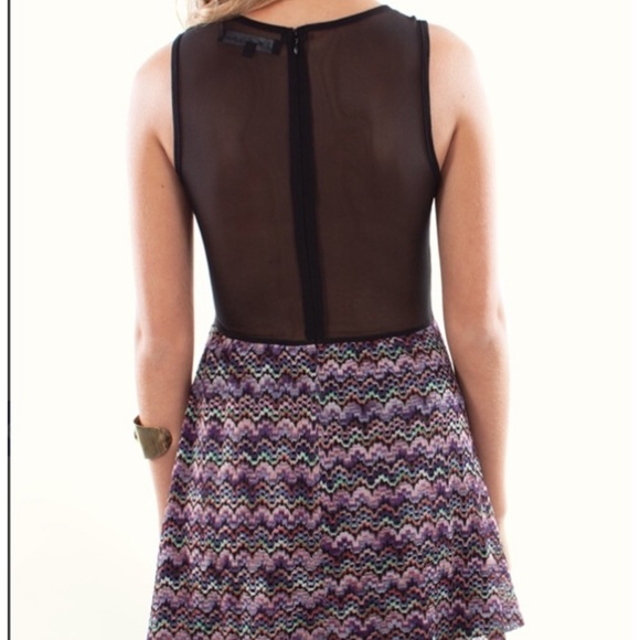 Gorgeous and sassy For Love and Lemons mesh inset skater dress! - Picture 4 of 6